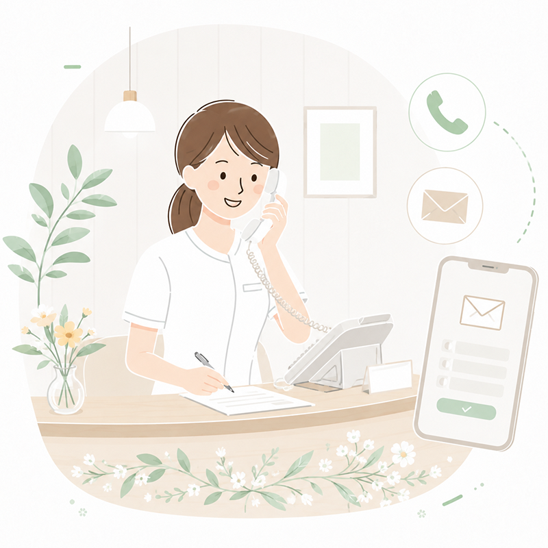 お問い合わせ完了のイメージ